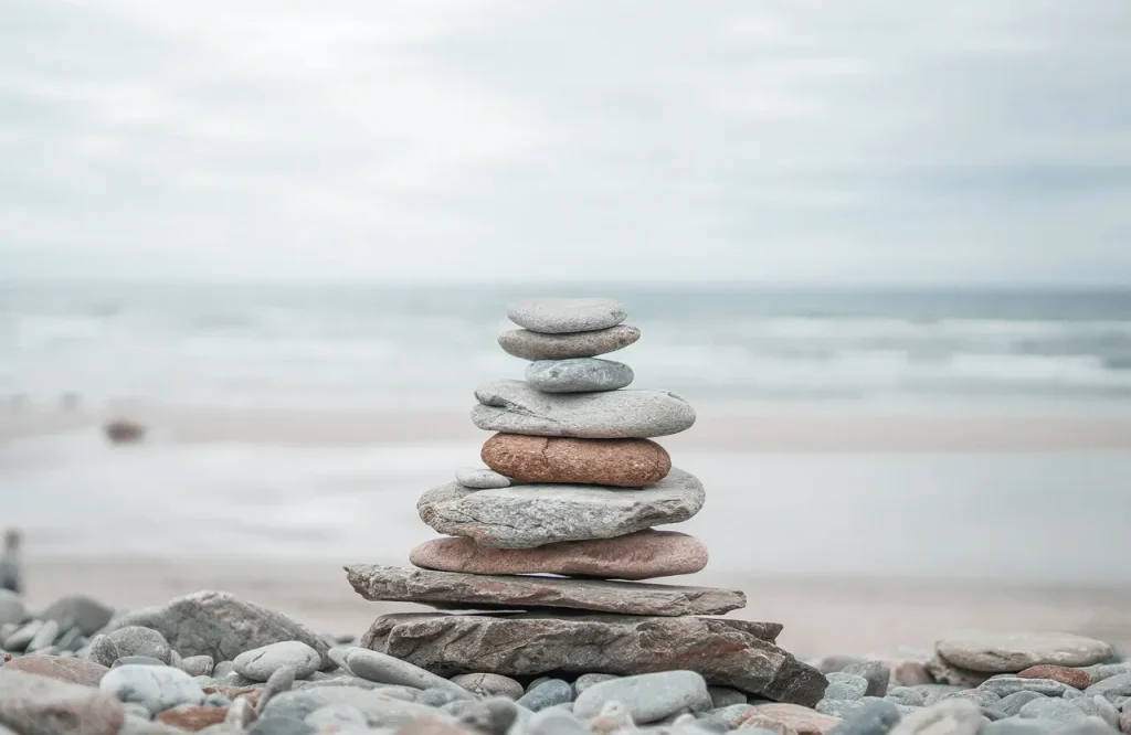 Stacked balanced stones - psychodynamic therapy