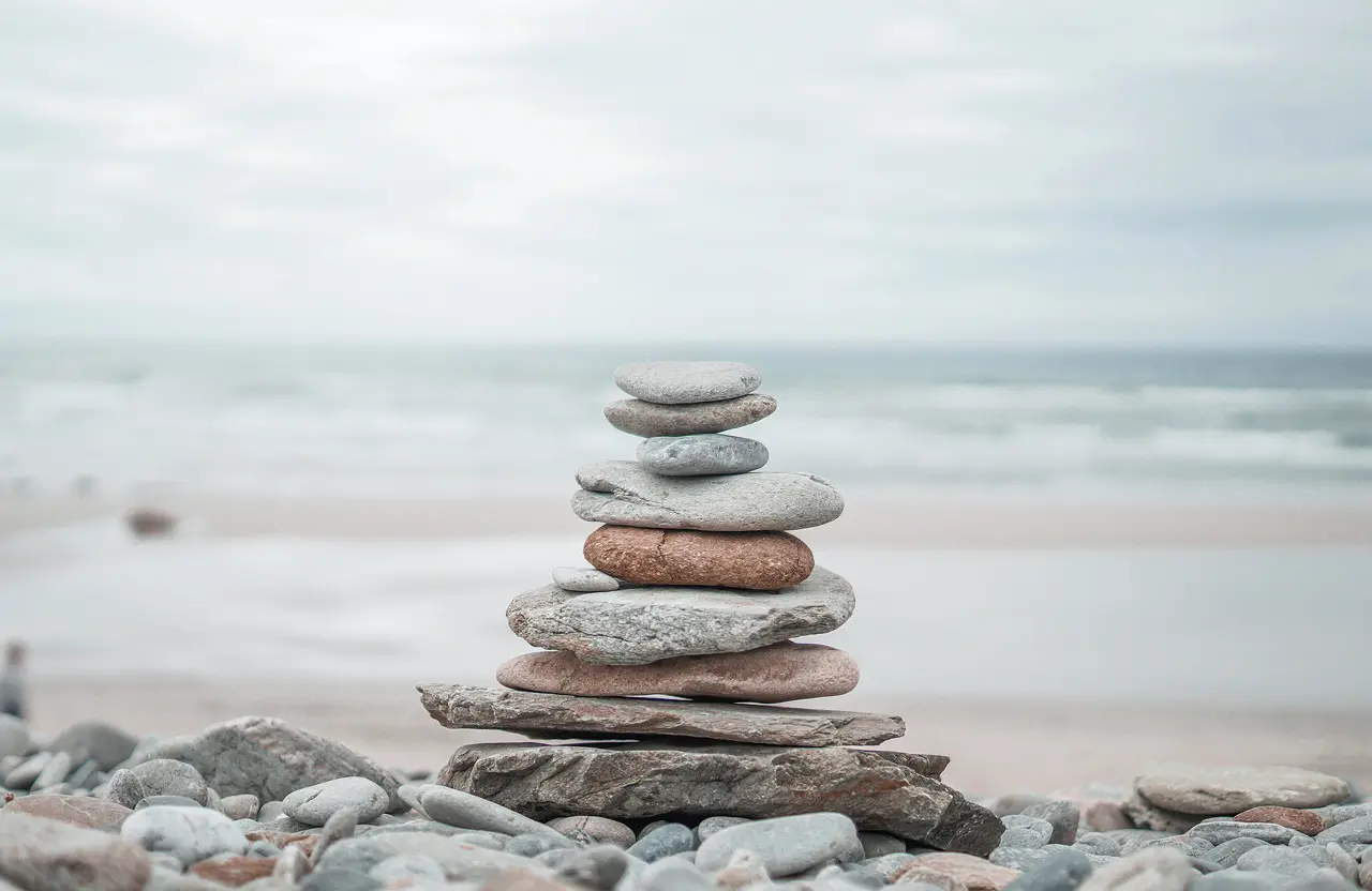 Stacked balanced stones - psychodynamic therapy